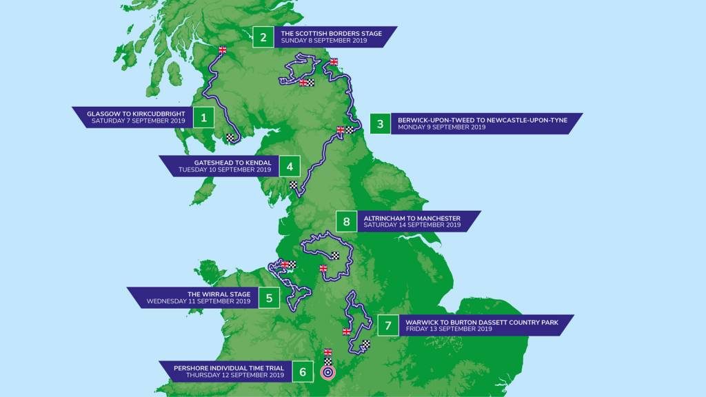 Tour of Britain full map