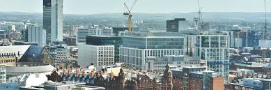 Aerial view of Manchester City Centre